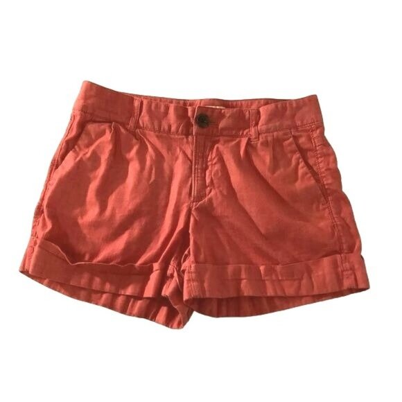 (5 for $25) forBanana Republic Mid-Rise 3.5' Cuffed Chambray Shorts - Picture 1 of 2